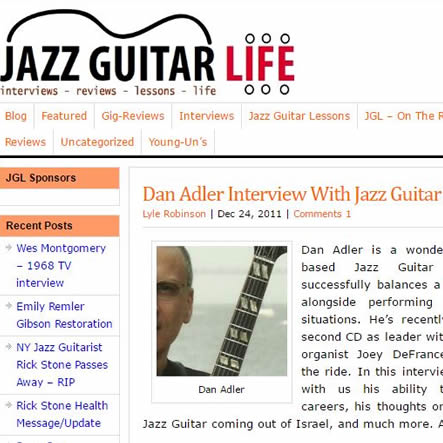 Dan Adler Interview With Jazz Guitar Life